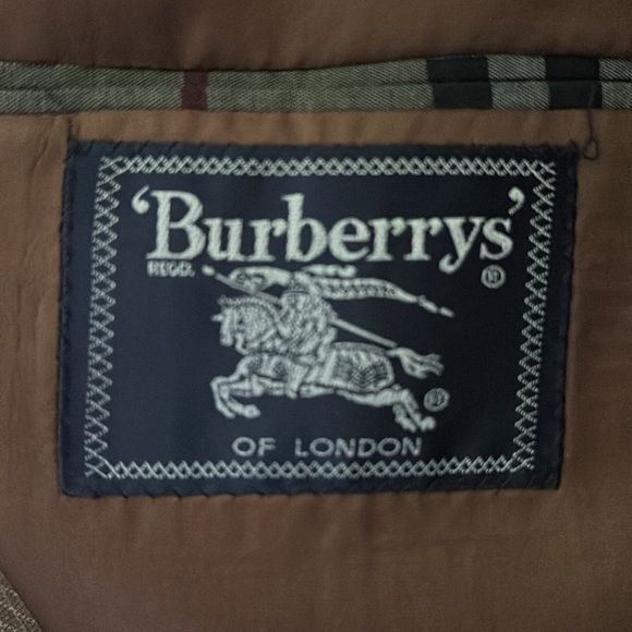 Burberrys' 100% Wool Plaid Cambridge Standard 3 Button Notch Label Coat 44 Long - Picture 5 of 9